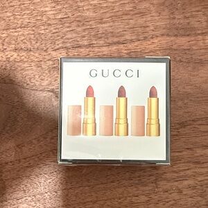 Gucci MINI Lipstick Set - Golde Red, Jane Rust, They Met In Argentina